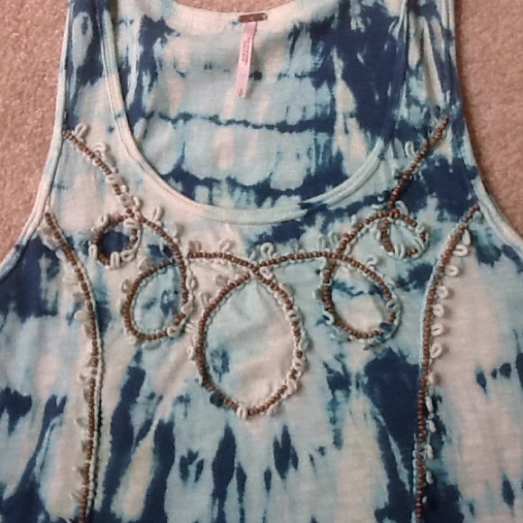 Free People Tie dye tank shirt size small - Picture 3 of 4